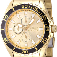 Invicta Men's 47577 Pro Diver Quartz Chronograph Gold Dial Watch