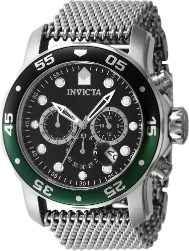 Invicta Men's 47631 Pro Diver Quartz Chronograph Black Dial Watch