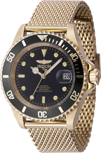 Invicta Men's 47722 Pro Diver Automatic 3 Hand Black Dial Watch