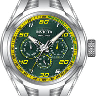 Invicta Men's 47728 Invicta Racing Quartz Chronograph Green, Yellow Dial Watch