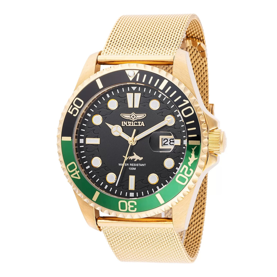 Invicta Men's 47179 Pro Diver Quartz Multifunction Black Dial Watch