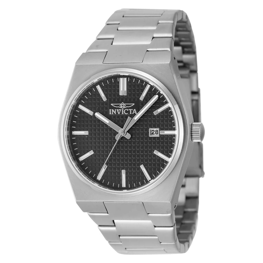 Invicta Men's 48389 Speedway Quartz 3 Hand Black Dial Watch
