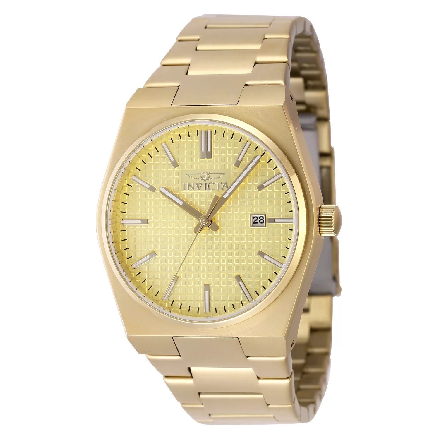Invicta Men's 48398 Speedway Quartz 3 Hand Gold Dial Watch