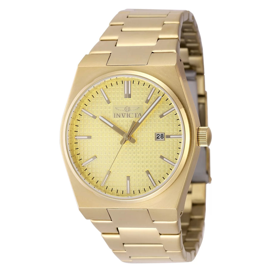 Invicta Men's 48398 Speedway Quartz 3 Hand Gold Dial Watch