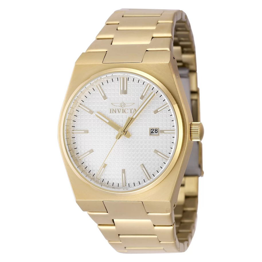 Invicta Men's 48400 Speedway Quartz 3 Hand Silver Dial Watch