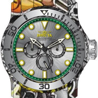 Invicta Men's 47854 Pro Diver Quartz Chronograph Green, Silver, Black Dial Watch