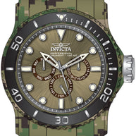 Invicta Men's 47855 Pro Diver Quartz Chronograph Khaki, Grey, Brown Dial Watch