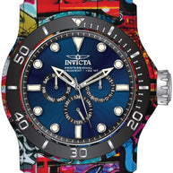 Invicta Men's 47856 Pro Diver Quartz Chronograph Blue, Black Dial Watch