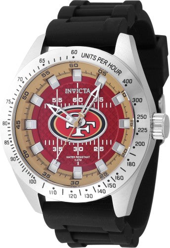 Invicta Men's 47860 NFL San Francisco 49ers Quartz Multifunction Red, Beige Dial Watch