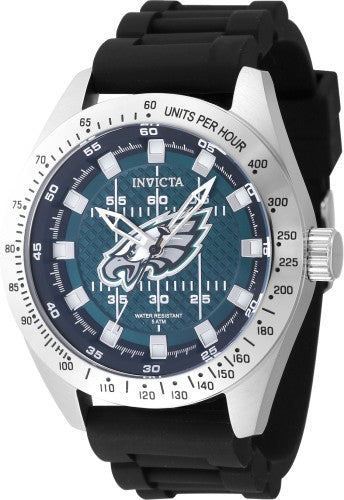 Invicta Men's 47862 NFL Philadelphia Eagles Quartz Multifunction Blue, Black Dial Watch
