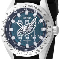 Invicta Men's 47862 NFL Philadelphia Eagles Quartz Multifunction Blue, Black Dial Watch