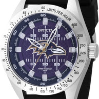 Invicta Men's 47864 NFL Baltimore Ravens Quartz Multifunction Black, Blue Dial Watch