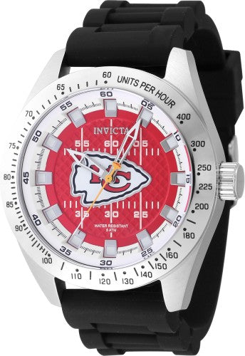 Invicta Men's 47865 NFL Kansas City Chiefs Quartz Multifunction Red, White Dial Watch