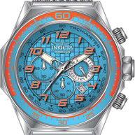 Invicta Men's 47901 Invicta Racing Quartz Chronograph Light Blue Dial Watch