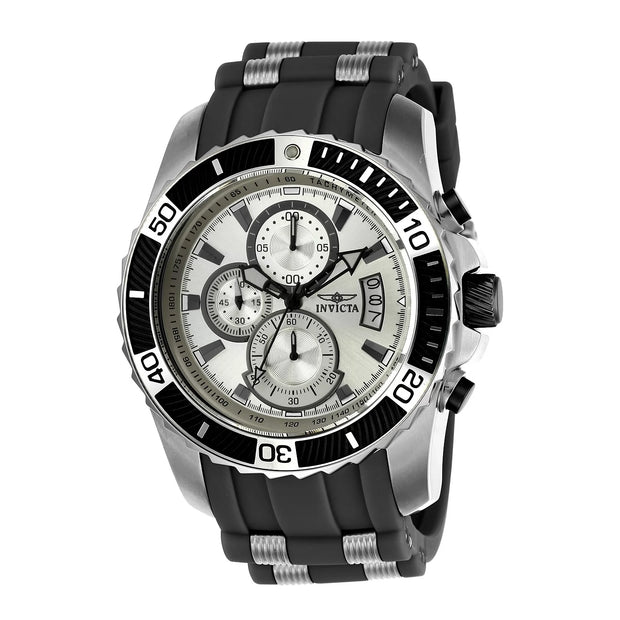 Invicta Men's 22428 Pro Diver Quartz Multifunction Silver Dial Watch