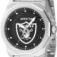 Invicta Men's 47922 NFL Las Vegas Raiders Quartz 3 Hand Black Dial Watch