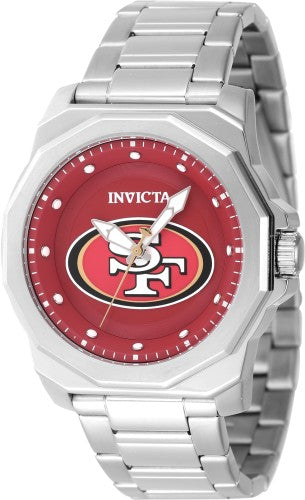 Invicta Men's 47923 NFL San Francisco 49ers Quartz 3 Hand Red Dial Watch