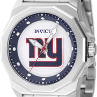 Invicta Men's 47926 NFL New York Giants Quartz 3 Hand Silver Dial Watch