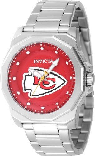 Invicta Men's 47928 NFL Kansas City Chiefs Quartz 3 Hand Red Dial Watch