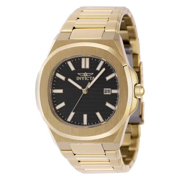 Invicta Men's 48516 Speedway Quartz 3 Hand Black Dial Watch
