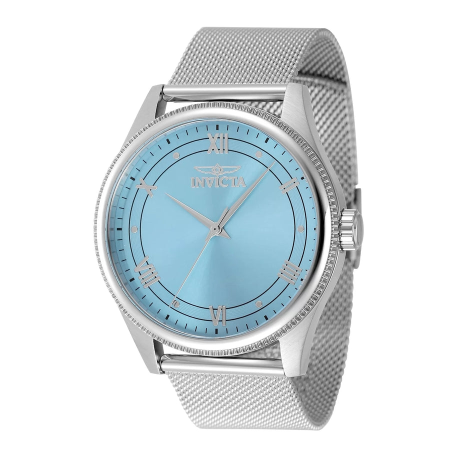 Invicta Men's 48483 Celestial Quartz 3 Hand Light Blue Dial Watch