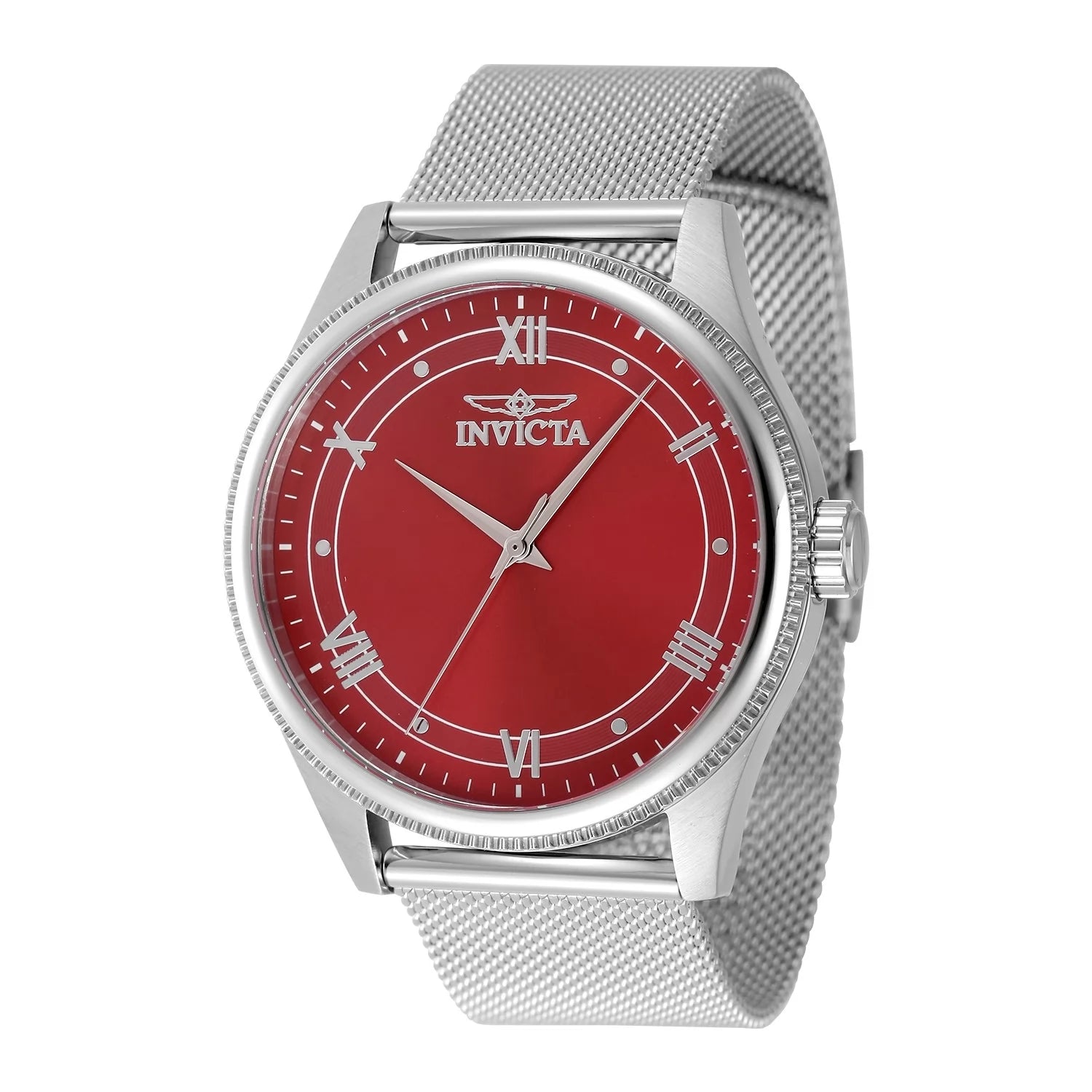 Invicta Men's 48484 Celestial Quartz 3 Hand Red Dial Watch