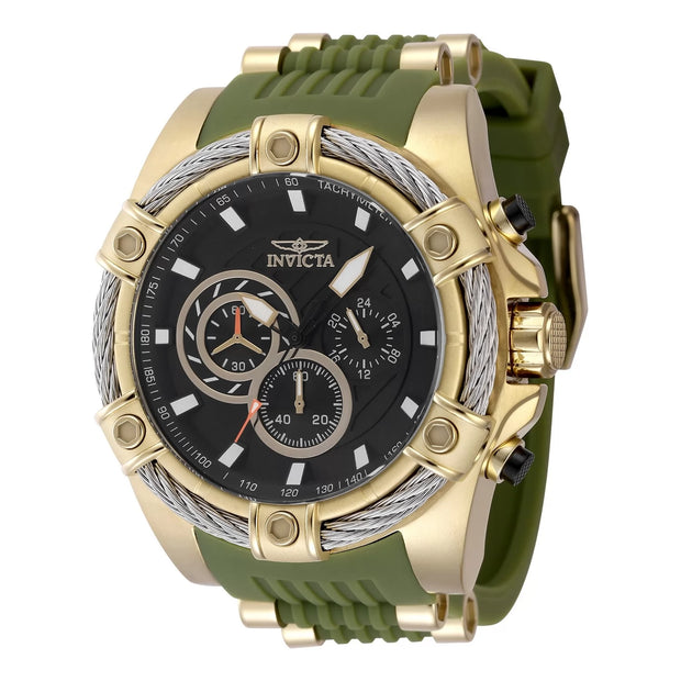 Invicta Men's 48385 Bolt Quartz VD54 Black Dial Watch