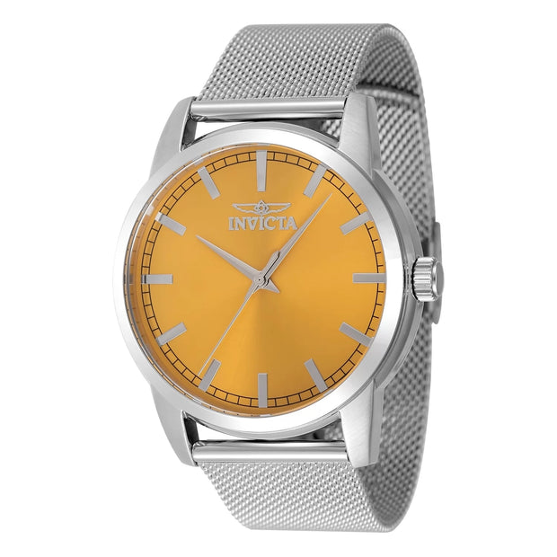 Invicta Men's 48506 Celestial Quartz 3 Hand Yellow Dial Watch