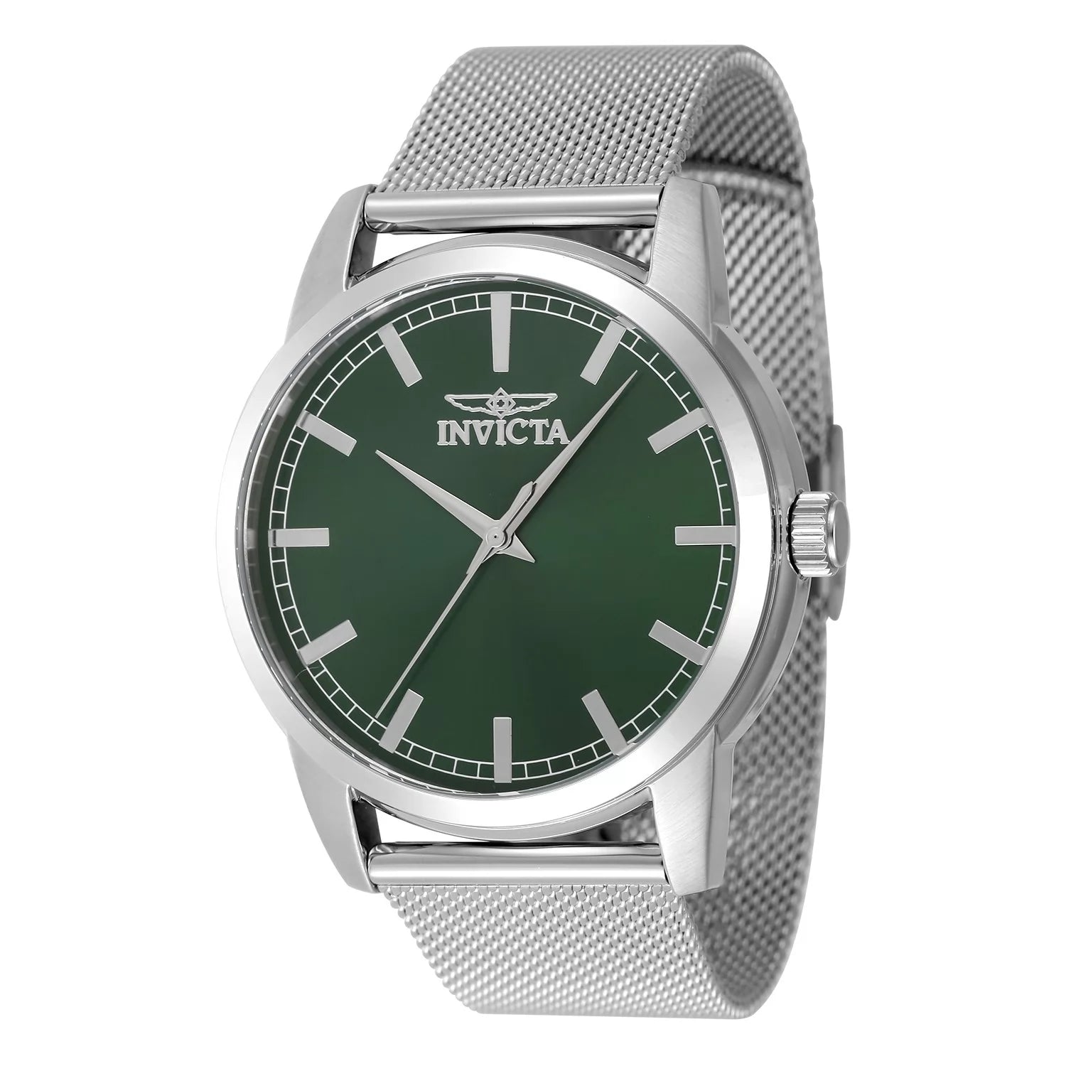 Invicta Men's 48507 Celestial Quartz 3 Hand Green Dial Watch