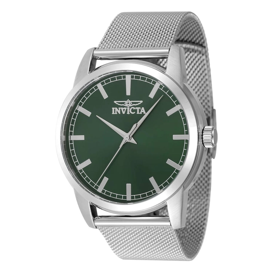 Invicta Men's 48507 Celestial Quartz 3 Hand Green Dial Watch