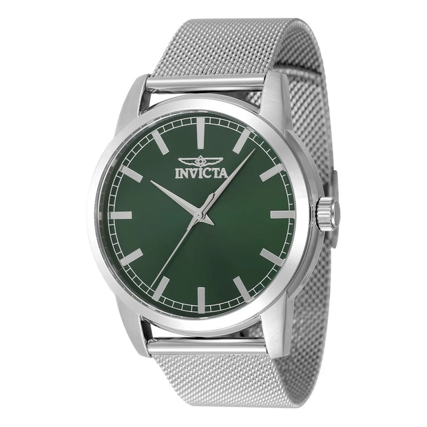 Invicta Men's 48507 Celestial Quartz 3 Hand Green Dial Watch