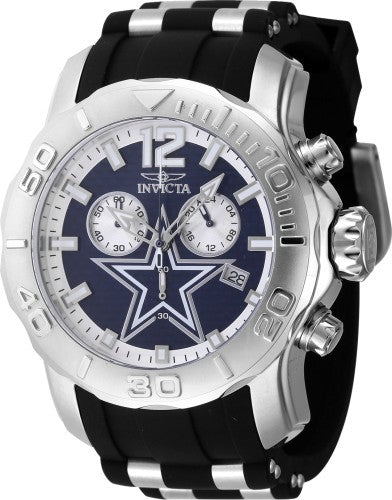 Invicta Men's 48000 NFL Dallas Cowboys Quartz Chronograph Blue Dial Watch