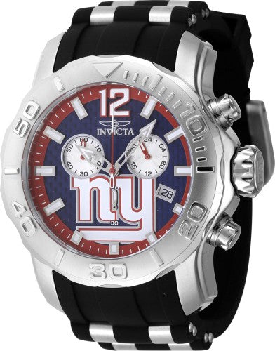 Invicta Men's 48006 NFL New York Giants Quartz Chronograph Blue Dial Watch