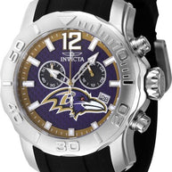 Invicta Men's 48007 NFL Baltimore Ravens Quartz Chronograph Blue Dial Watch
