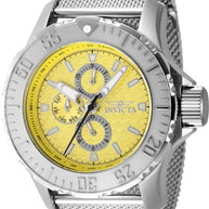 Invicta Men's 48014 Vintage Quartz Chronograph Yellow Dial Watch