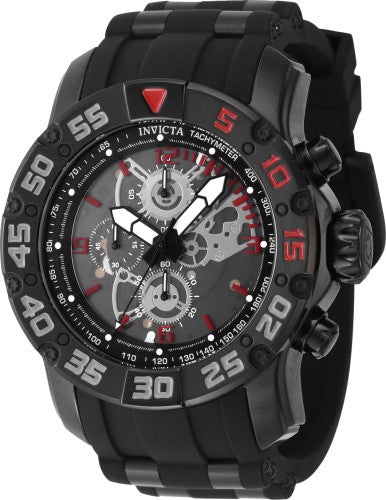 Invicta Men's 48063 Invicta Racing Quartz Multifunction Black Dial Watch