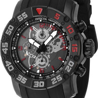 Invicta Men's 48063 Invicta Racing Quartz Multifunction Black Dial Watch