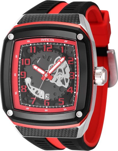 Invicta Men's 48071 Invicta Racing Quartz Multifunction Red, Gunmetal Dial Watch
