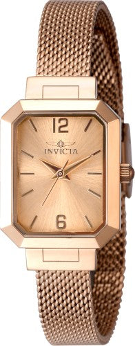 Invicta Women's 48153 Angel Quartz 3 Hand Rose Gold Dial Watch