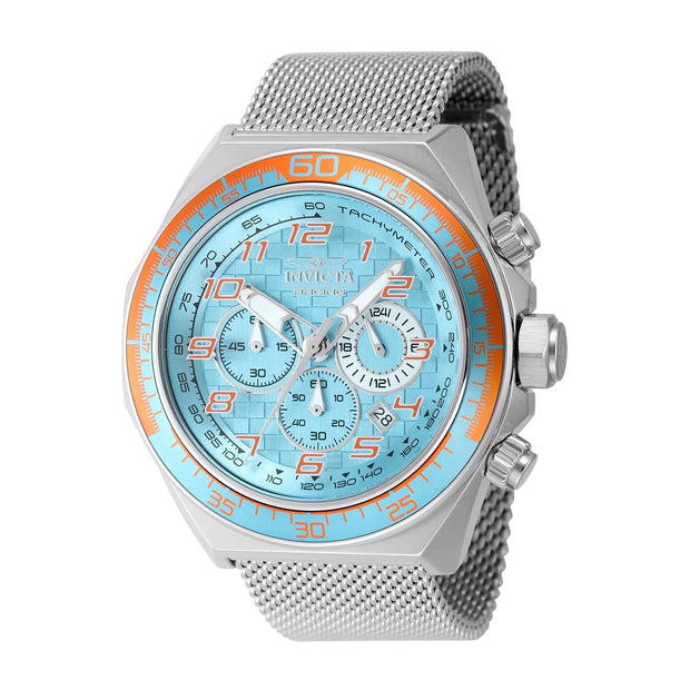 Invicta Men's 47901 Invicta Racing Quartz Chronograph Light Blue Dial Watch