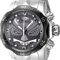 Invicta Men's 48169 Venom Quartz Multifunction Gunmetal, Black Dial Watch