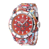 Invicta Women's 47853 Pro Diver Quartz Chronograph Red, Orange, Black Dial Watch