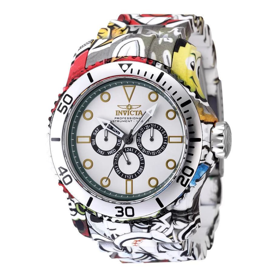 Invicta Men's 47854 Pro Diver Quartz Chronograph Green, Silver, Black Dial Watch