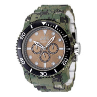 Invicta Men's 47855 Pro Diver Quartz Chronograph Khaki, Grey, Brown Dial Watch