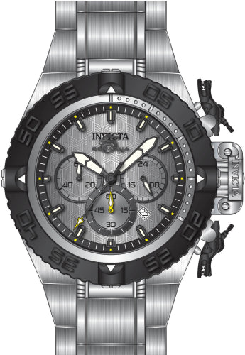 Invicta Men's 48201 Subaqua Quartz Chronograph Silver, Black Dial Watch