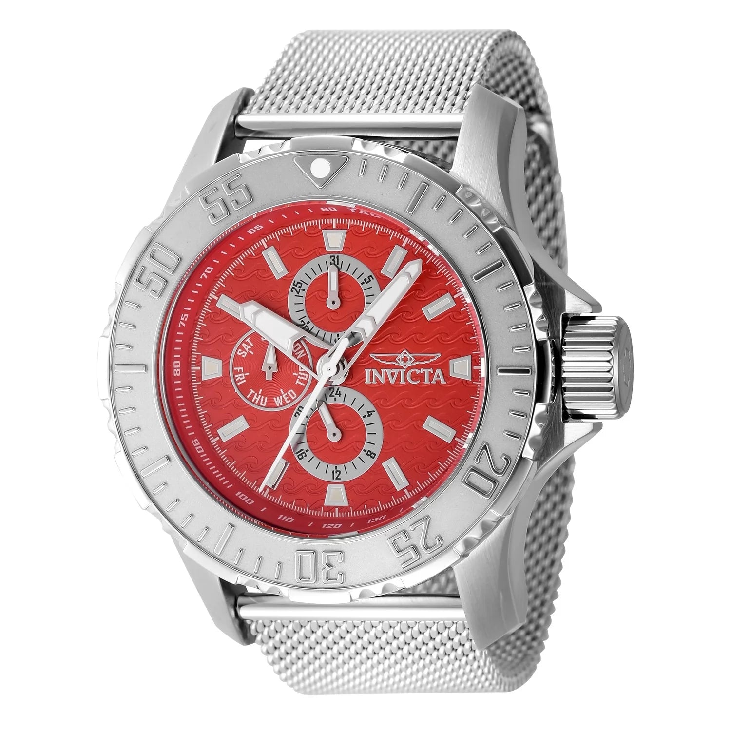 Invicta Men's 48013 Vintage  Quartz Chronograph Red Dial Watch