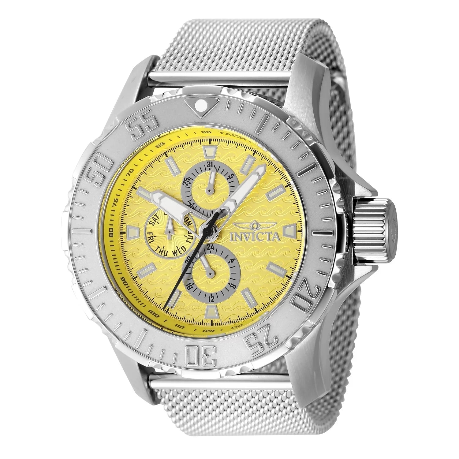 Invicta Men's 48014 Vintage  Quartz Chronograph Yellow Dial Watch