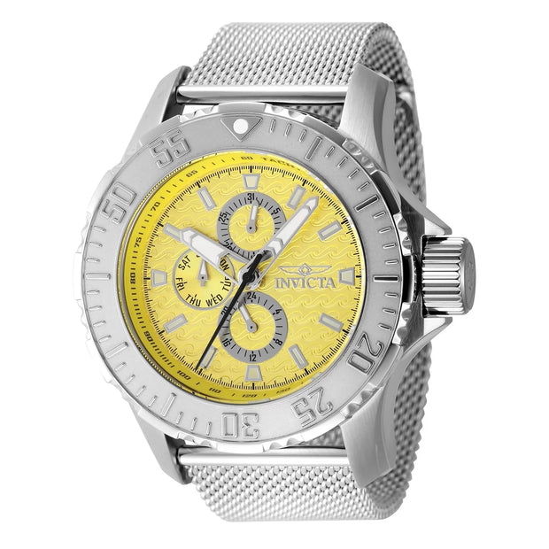 Invicta Men's 48014 Vintage  Quartz Chronograph Yellow Dial Watch