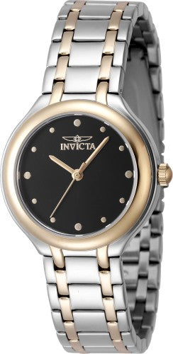 Invicta Women's 48229 Wildflower Quartz 3 Hand Black Dial Watch