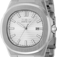 Invicta Men's 48318 Speedway Quartz 3 Hand Silver Dial Watch